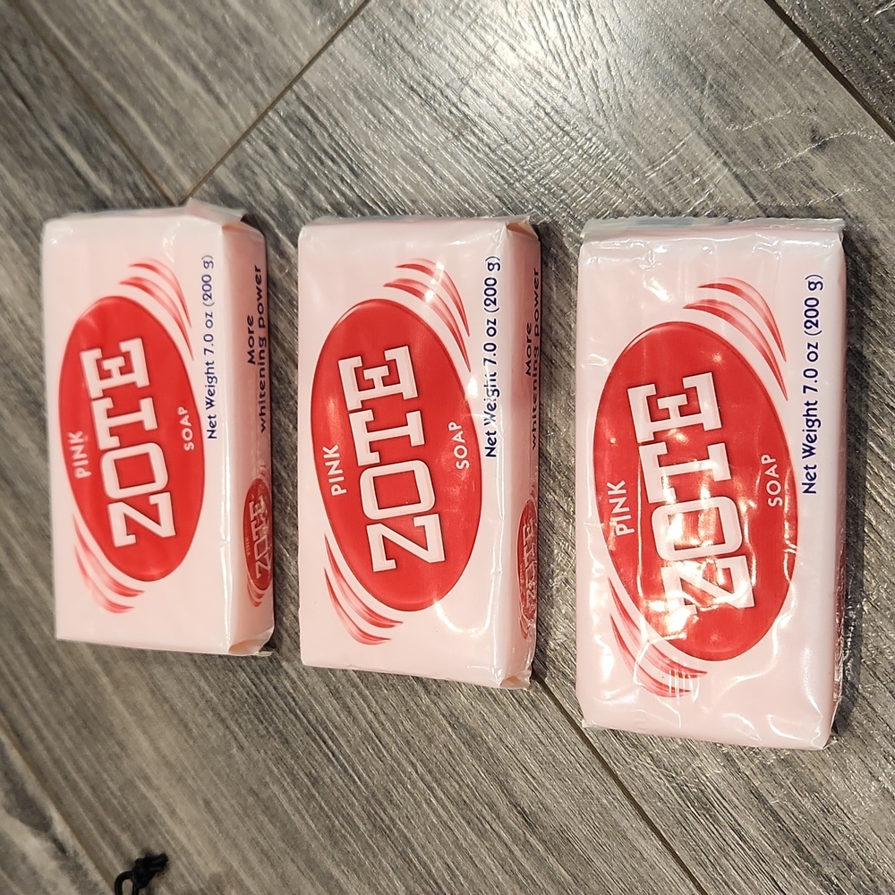 NWT 3 Bars Zote Pink High Quality Laundry Soap 7 oz each